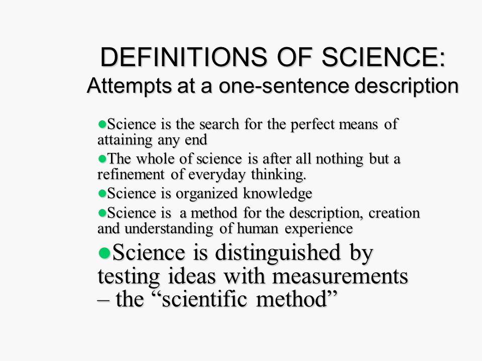 definition of science in english